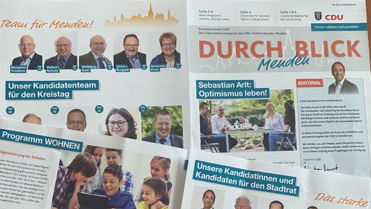 1. Wahlkampf-Zeitung “DURCHBLICK” erschienen
